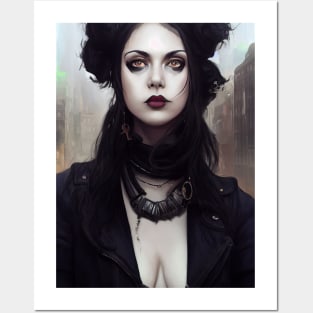 Regal Diesel Goth Woman Posters and Art